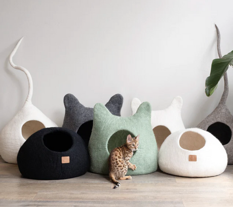 Fuzzy Cove | Cat Beds | Organic Merino Wool