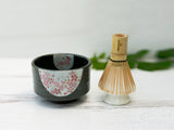 Dark Flowers Set with White Holder | Tea Ceremony