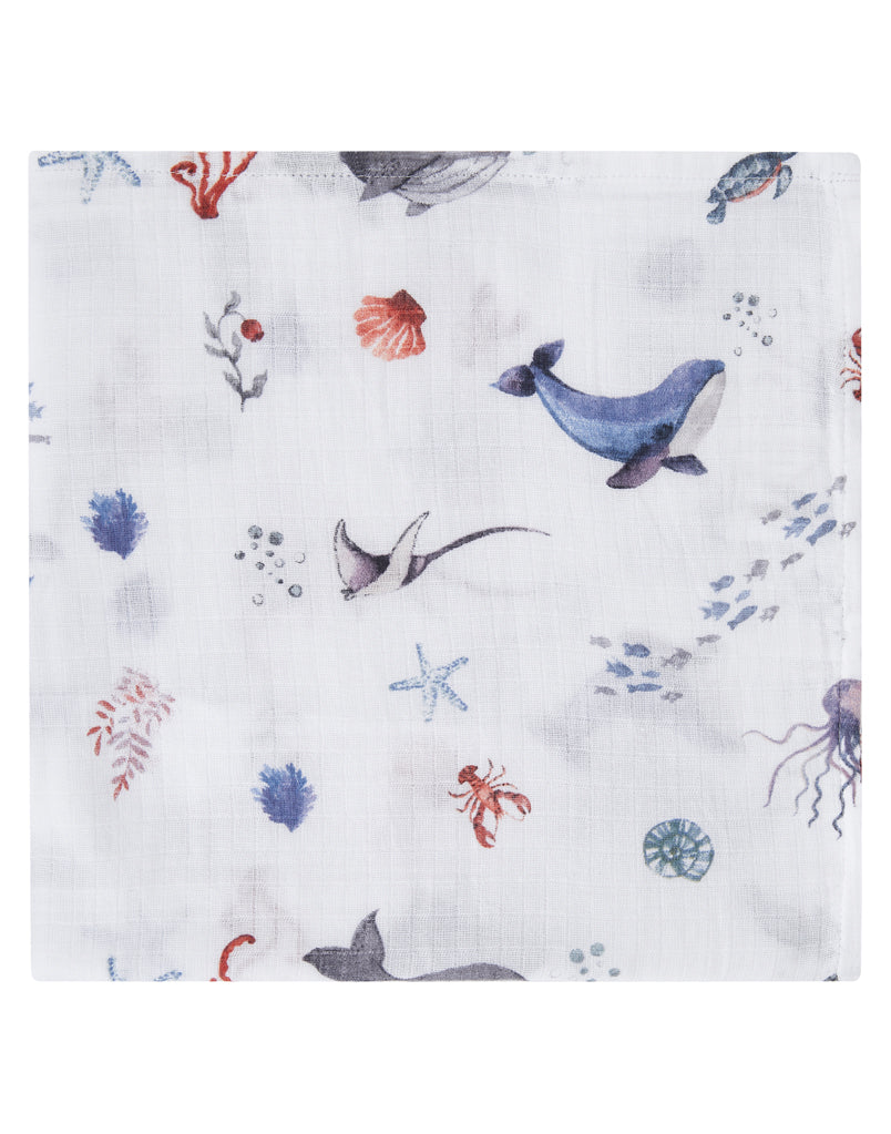 Organic Swaddle - Under The Sea-4