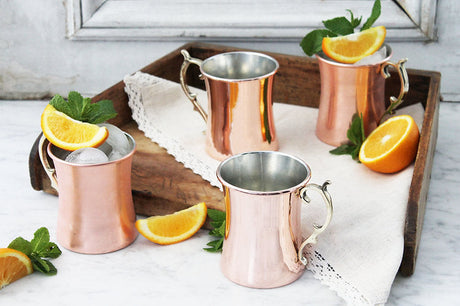 Copper Cocktail Mugs (Set of 4) | Vintage Inspired