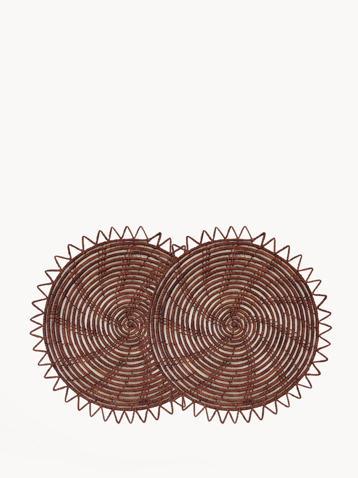 Surya Woven Palm Fiber Placemat - Brown (Set of 2)-0