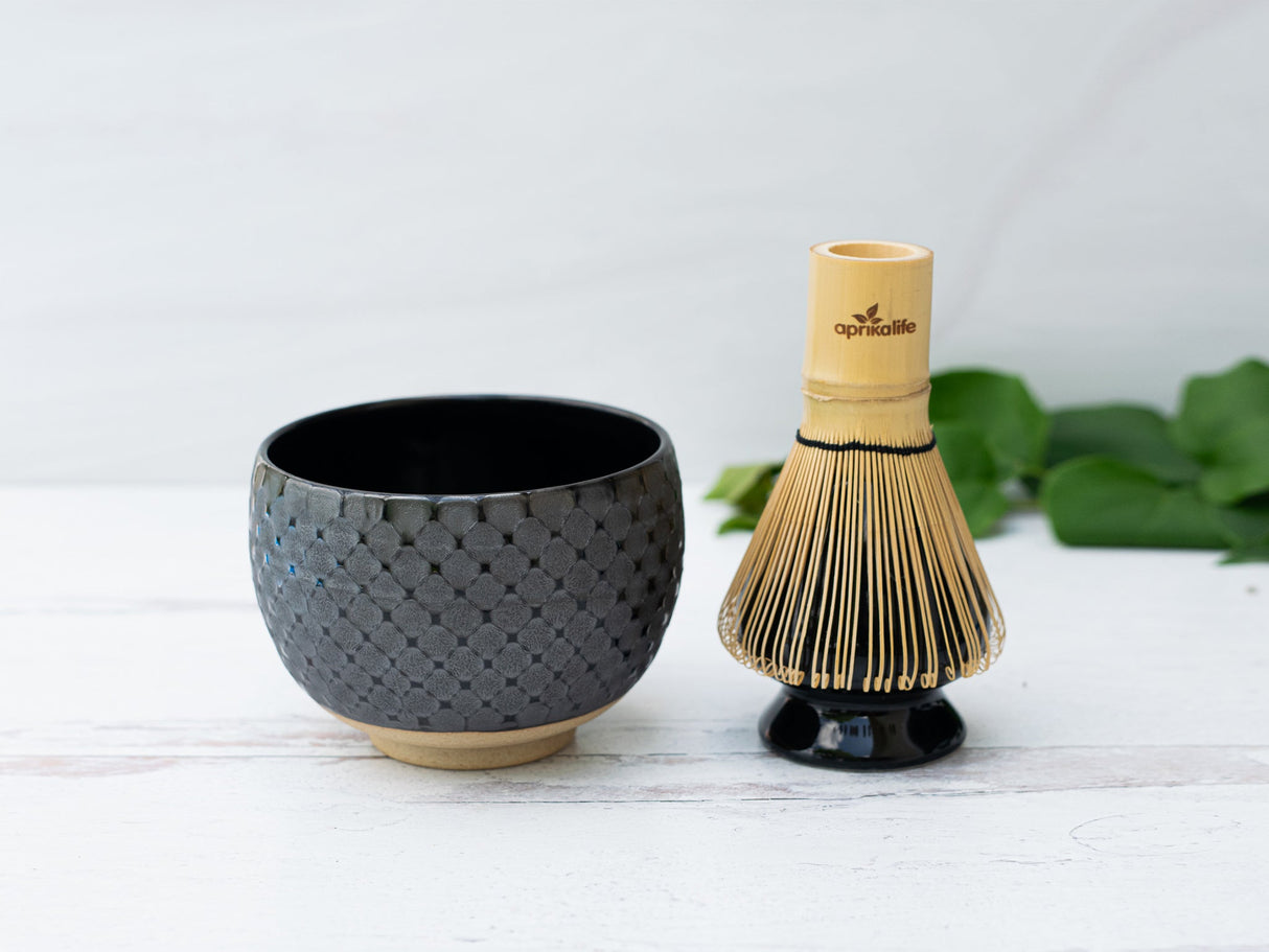 Black Ami Pattern Set | Tea Ceremony