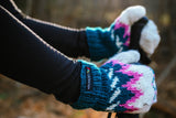 Yeti Mitten Teal/Pink