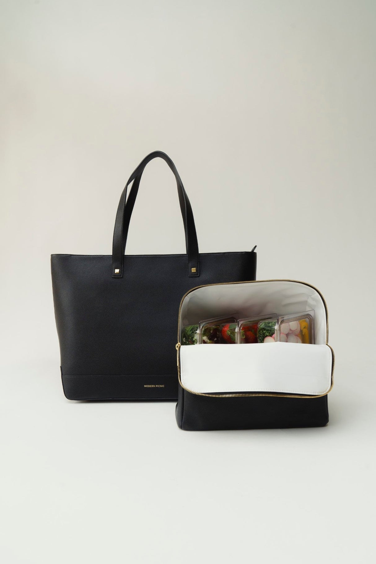 The Tote - Black | Designer Lunch Bags & Totes