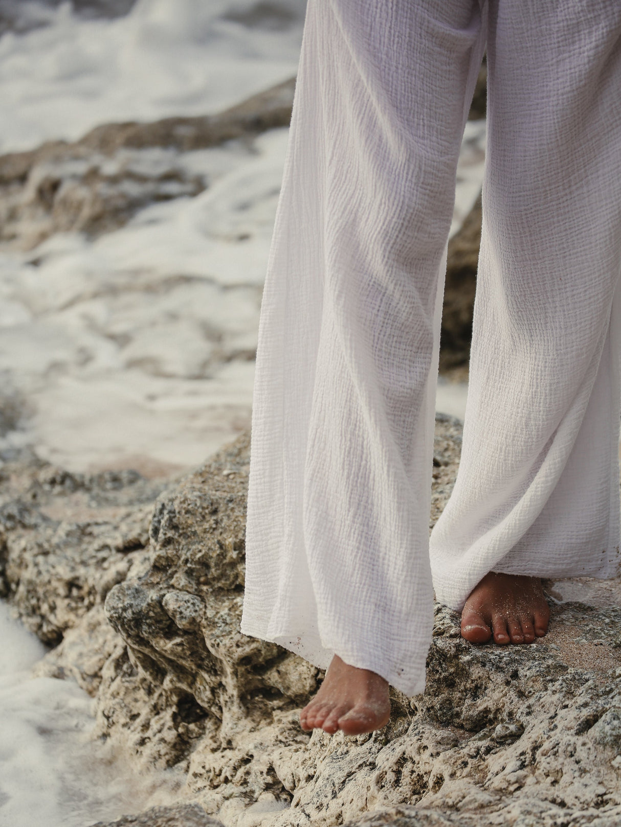 Skye Palazzo Pants - White