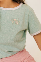 Ringer Tee "Light green" by Moi Mili - Sumiye Co