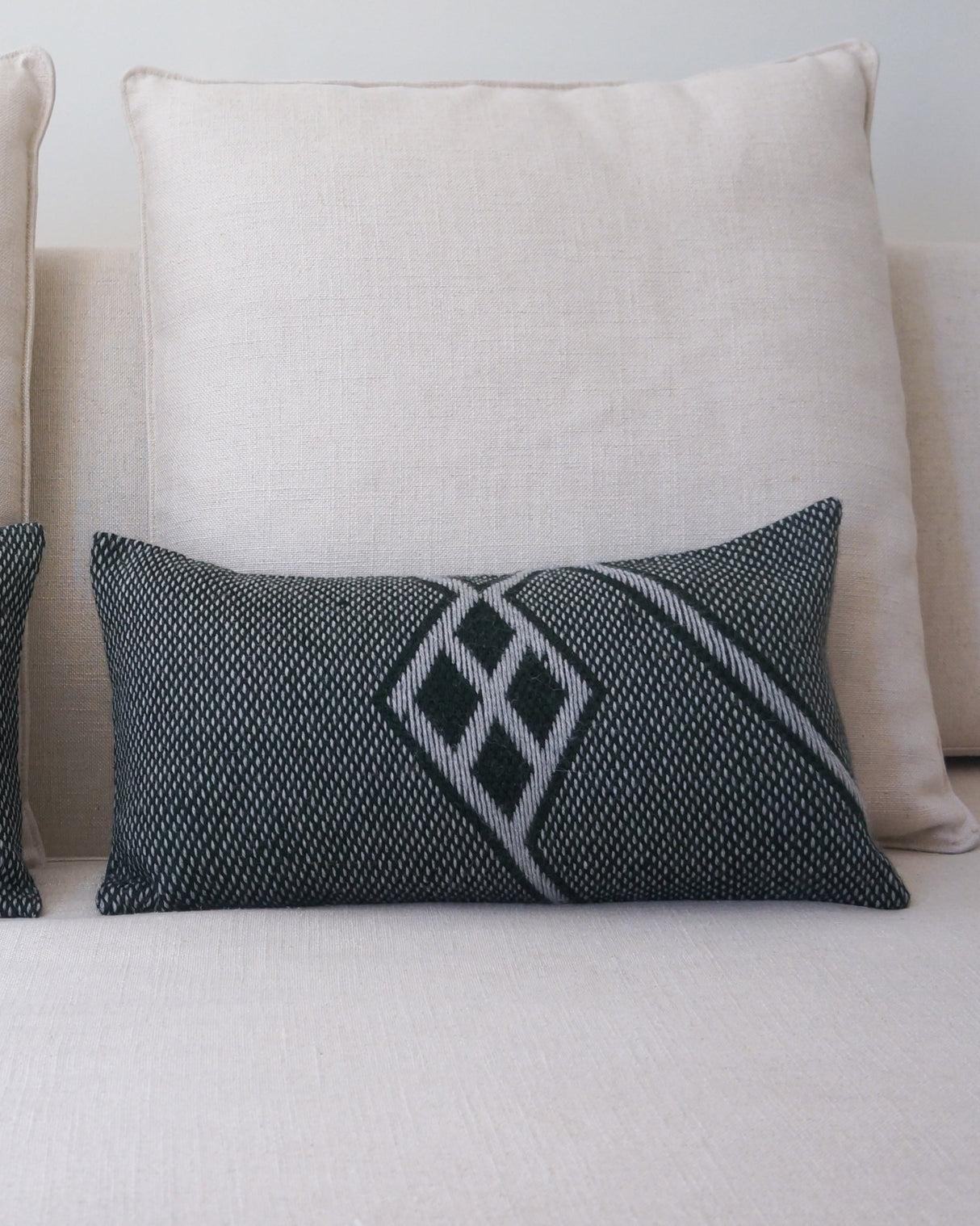 Che Lumbar Pillow in Forest Green