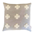 20" x 20" Punch Needle Naturals Throw Pillow Cover - Crosses - Sumiye Co