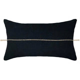 Minerva Lumbar Throw Pillow - Black - Sumiye Co