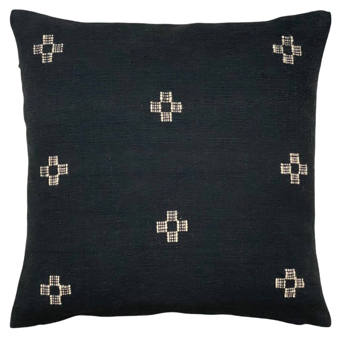 Marguerite Throw Pillow - Black