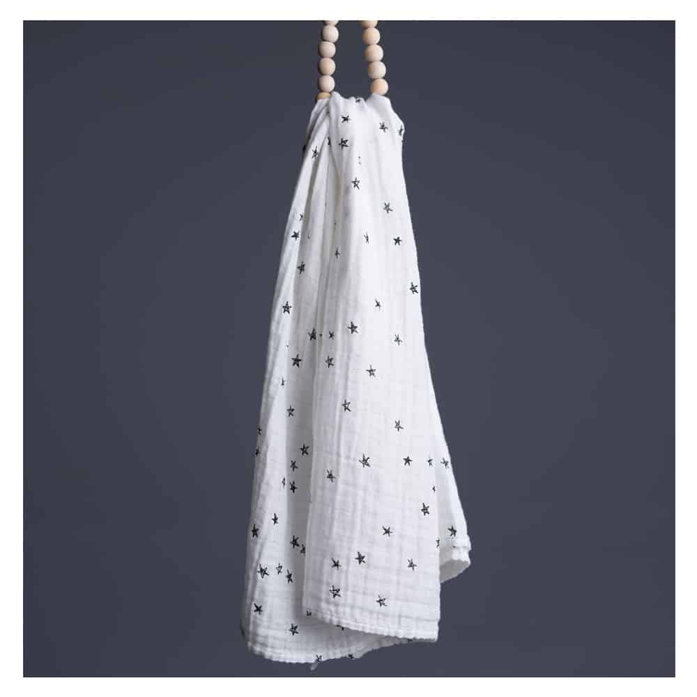 Organic Muslin Swaddle - Stars - Sumiye Co