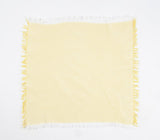 Fringe Borders Yellow Napkins (Set of 4), 18 Inch- 2 SETS