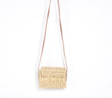 Handwoven kauna grass sling Bag, 7.5 x 2.5 x 6 Inch by The Artisen - Sumiye Co