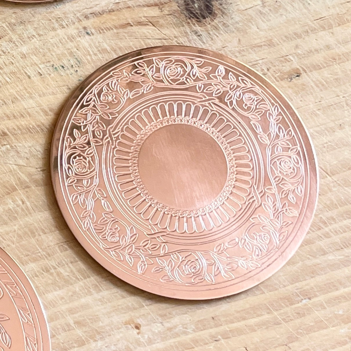 Copper Coasters Set (Set of 4) | Vintage Inspired - Sumiye Co