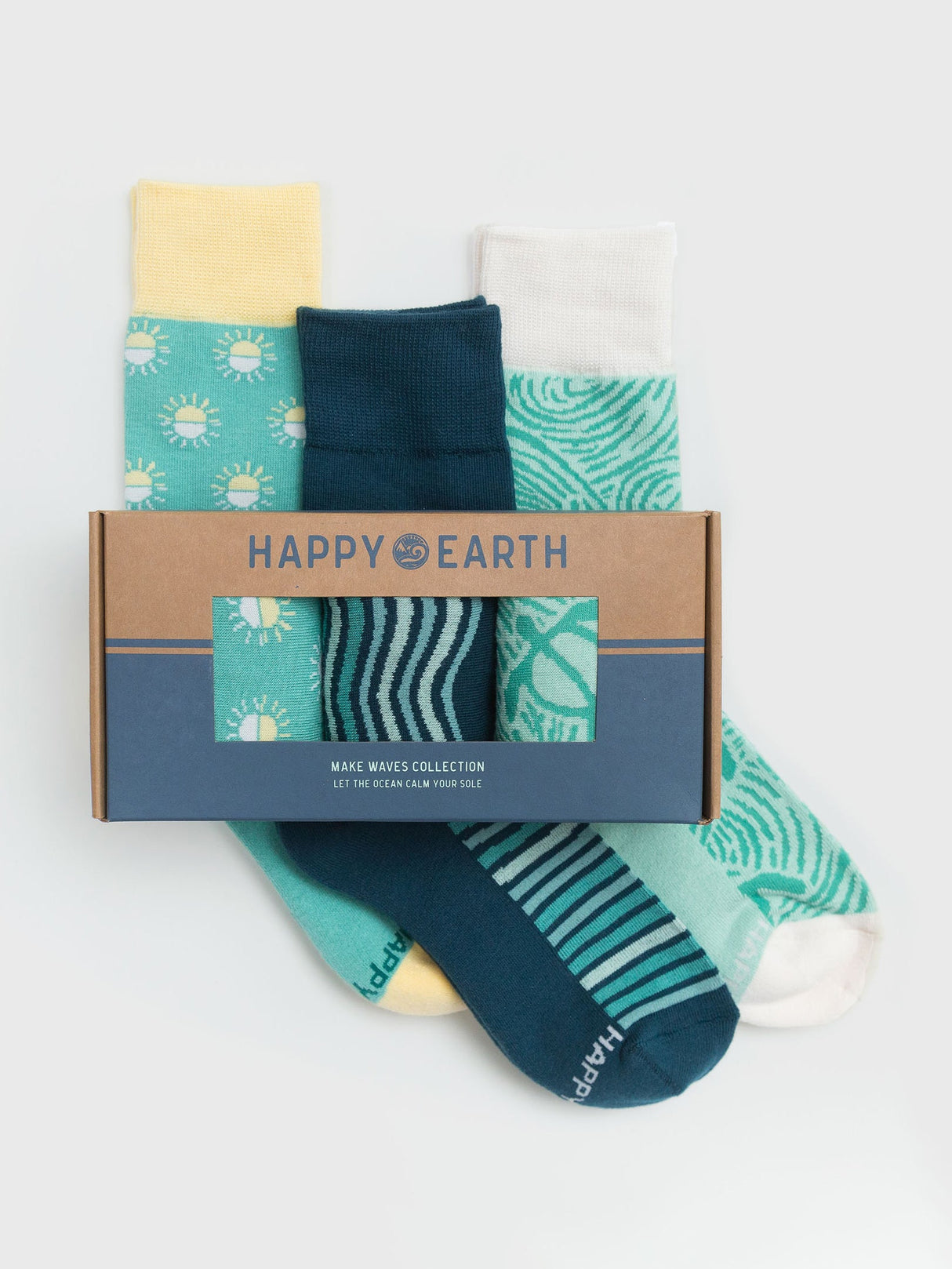 Calcetines Make Waves - Juego de 3 de Happy Earth