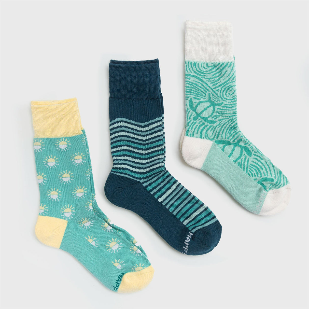 Calcetines Make Waves - Juego de 3 de Happy Earth