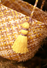 Coco Palm Straw Bag - Lemonade - Sumiye Co