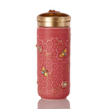 Ceramic Travel Mug | Honey Bee & Crystals - Hand Painted (12 oz)-2