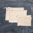 Set of 4 Organic Cotton Mesh Produce Bags-0