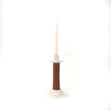 Alcantara-Frederic Leather-Wrapped Candle Holder | Morocco - Sumiye Co