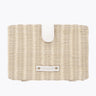 The Snacker - White Wicker | Designer Lunch Bags & Totes