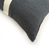 Nativa Woven Throw Pillow Cover - Natural & Black | Oaxaca - Sumiye Co