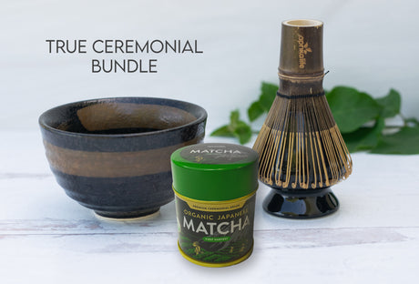 Juego de té matcha marrón oscuro | Ceremonia del té