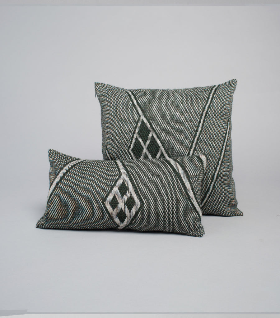 Che Lumbar Pillow in Forest Green