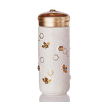 Ceramic Travel Mug | Honey Bee & Crystals - Hand Painted (12 oz)-4