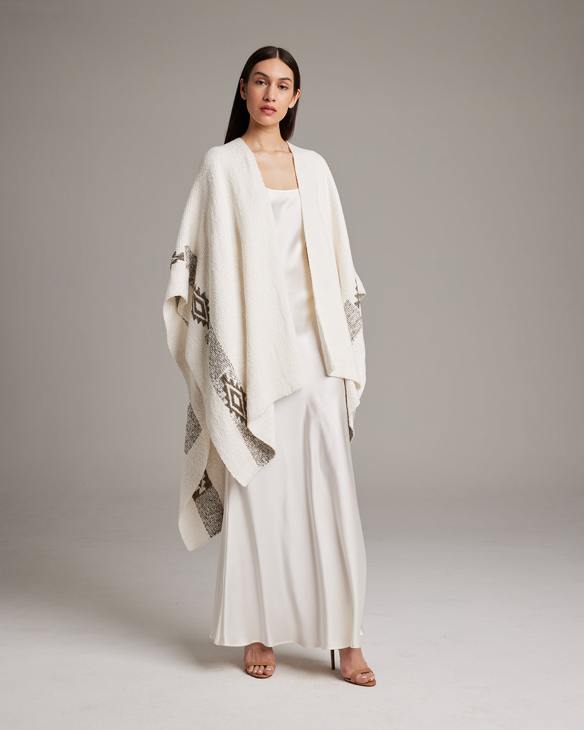 Long Estrella Duster in Textured Cotton - Sumiye Co