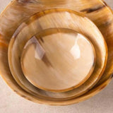 Round Horn Bowl - Brown