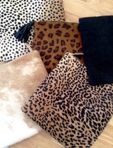 Leopard Print Leather Clutch | Ethically Sourced Hides