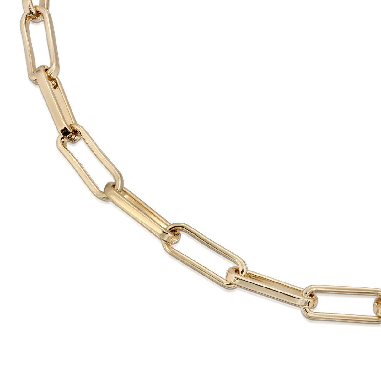 4mm Elongated Link Chain Necklace - Sumiye Co