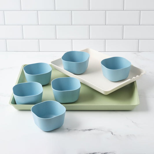 Prep 'n Serve Trays & Bowls Set | Eco-Chic Kitchenware
