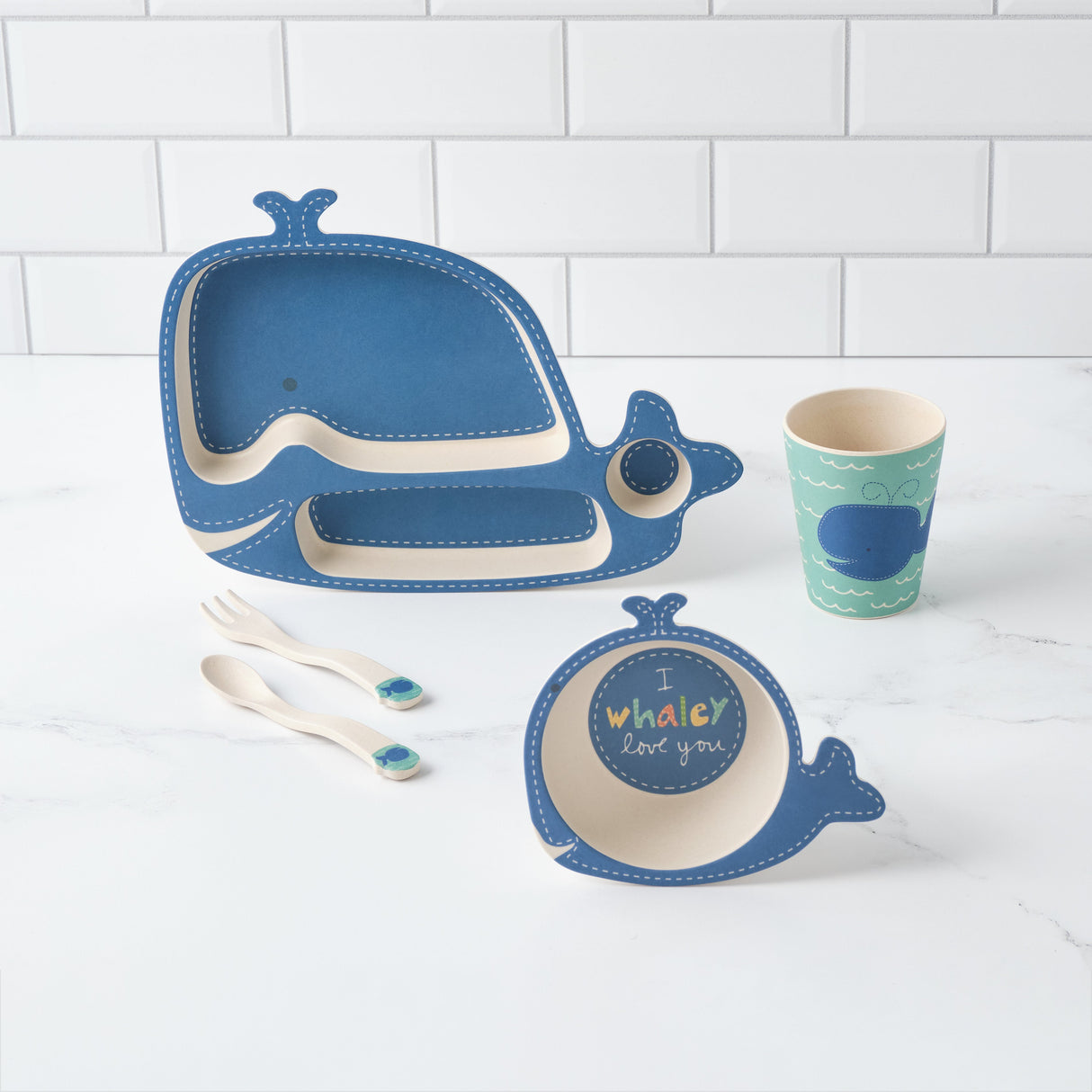 Wally Whale Shaped Dinner Set - Sumiye Co