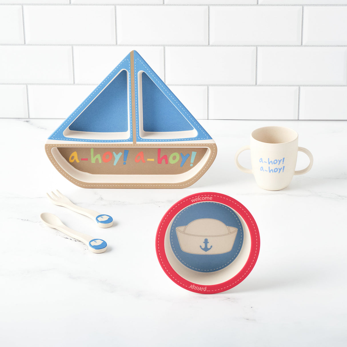 Sailboat Shaped Dinner Set - Sumiye Co