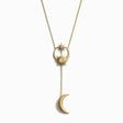 Sun, Moon & Stars Lariat Necklace - Sumiye Co