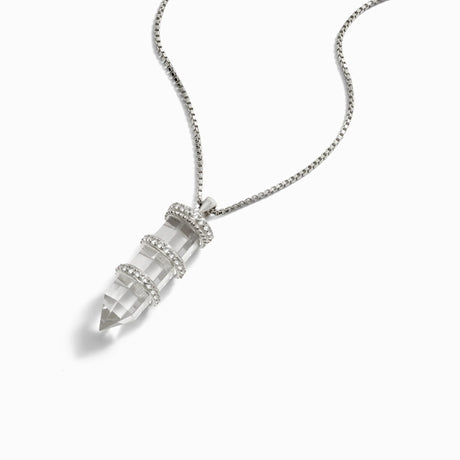 Large Crystal Quartz Necklace