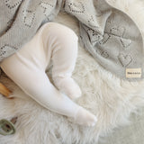 Heart Knit Baby Blanket - Sumiye Co