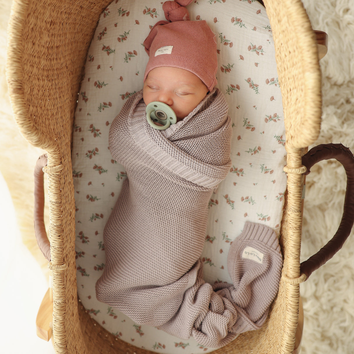 Organic Cotton Luxury Knit Baby Blanket - Sumiye Co