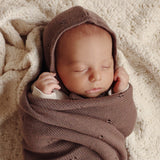 Organic Pointelle Baby Blanket + Hat Gift Set - Sumiye Co