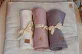 Muslin Baby Swaddle Blanket "Baby Pink" by Moi Mili - Sumiye Co