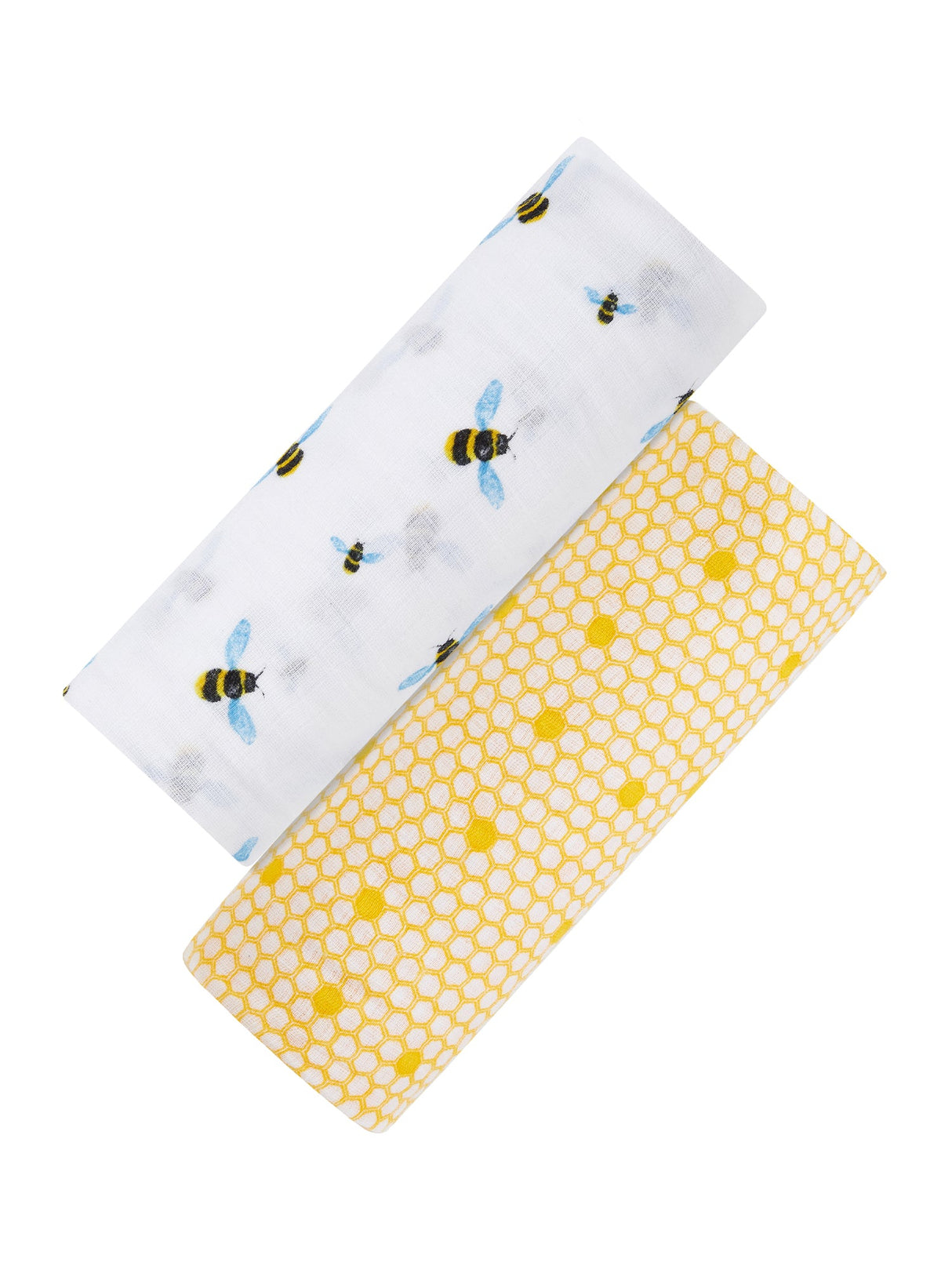 Organic Swaddle Set - Busy Bees (Bee & Hive)-0