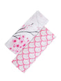 Organic Swaddle Set - Sakura (Cherry Blossom & Pink Stripe)-0