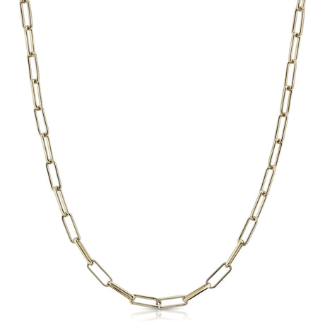 4mm Elongated Link Chain Necklace - Sumiye Co