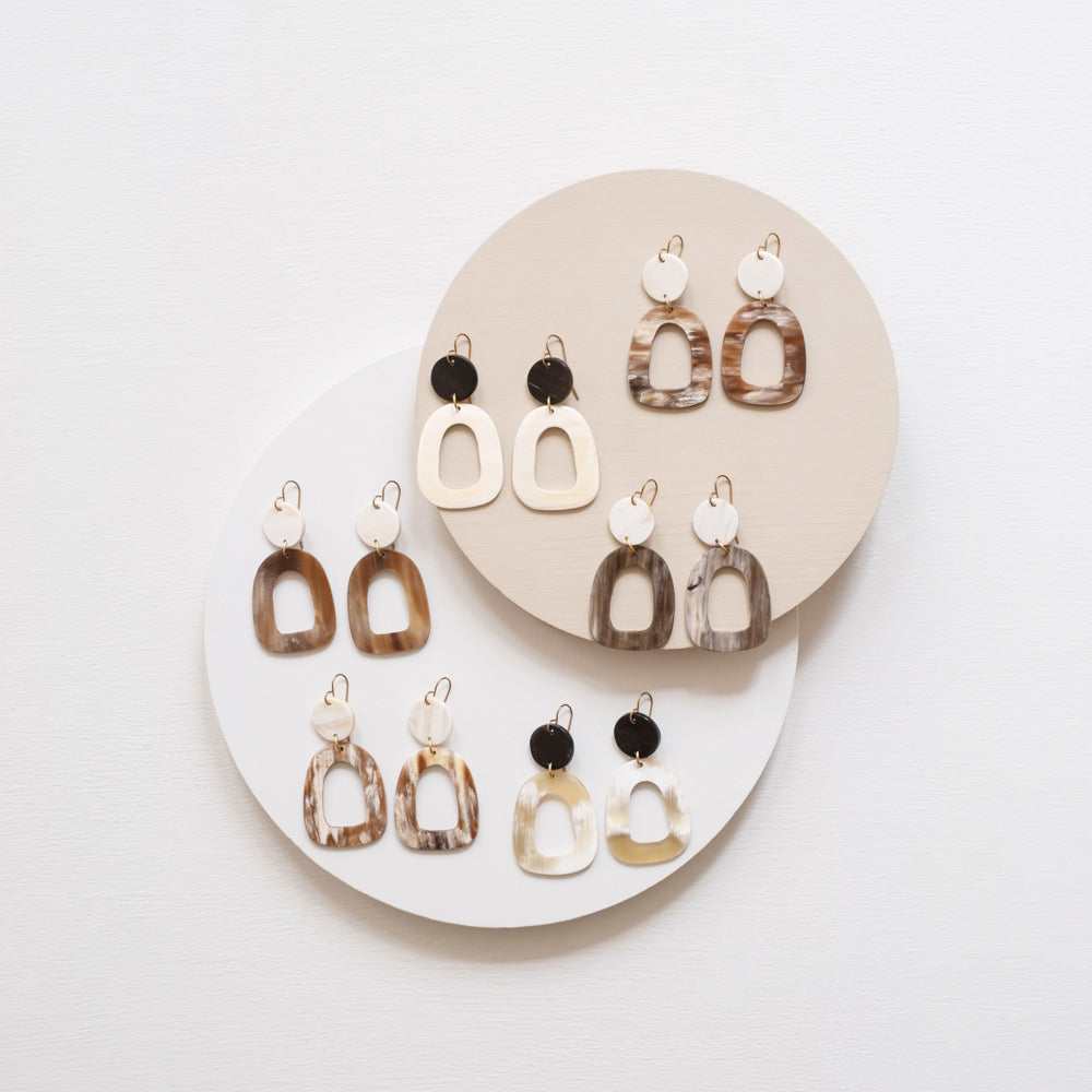 Open Oblong Earrings | Ethically Made