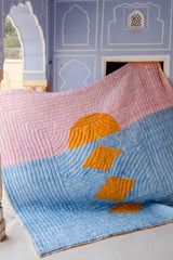 On The Beach Quilt (Reversible) | Artisanal Handmade Bedding Sets