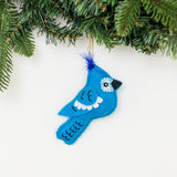 Felt Bluejay Ornament