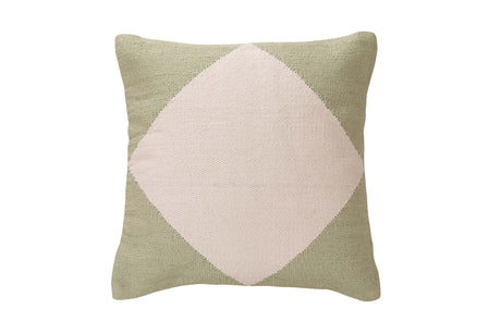 Diamond Accent Pillow, Sage - 18x18 inch by The Artisen - Sumiye Co