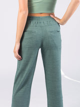 Wide Leg Stretch Pants | Calathea Green